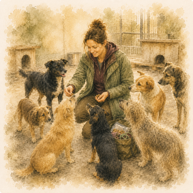 Beatrices veckobesök på Bals shelter