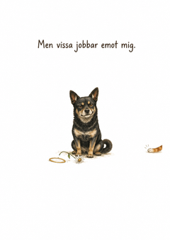 Gnista diptyk tavla 2 med texten Men vissa jobbar emot mig