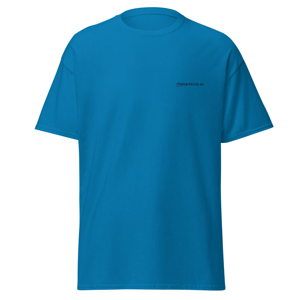 ohana t-shirt ingen lämnas kvar framsida