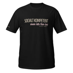 Socialt Kompetent, men ids fan int - Gnista t-shirt i svart
