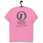 Ohana Bas-T-shirt i Azalea, baksida med Ohana-tryck