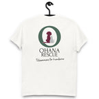 Ohana Bas-T-shirt i White, baksida med Ohana-tryck