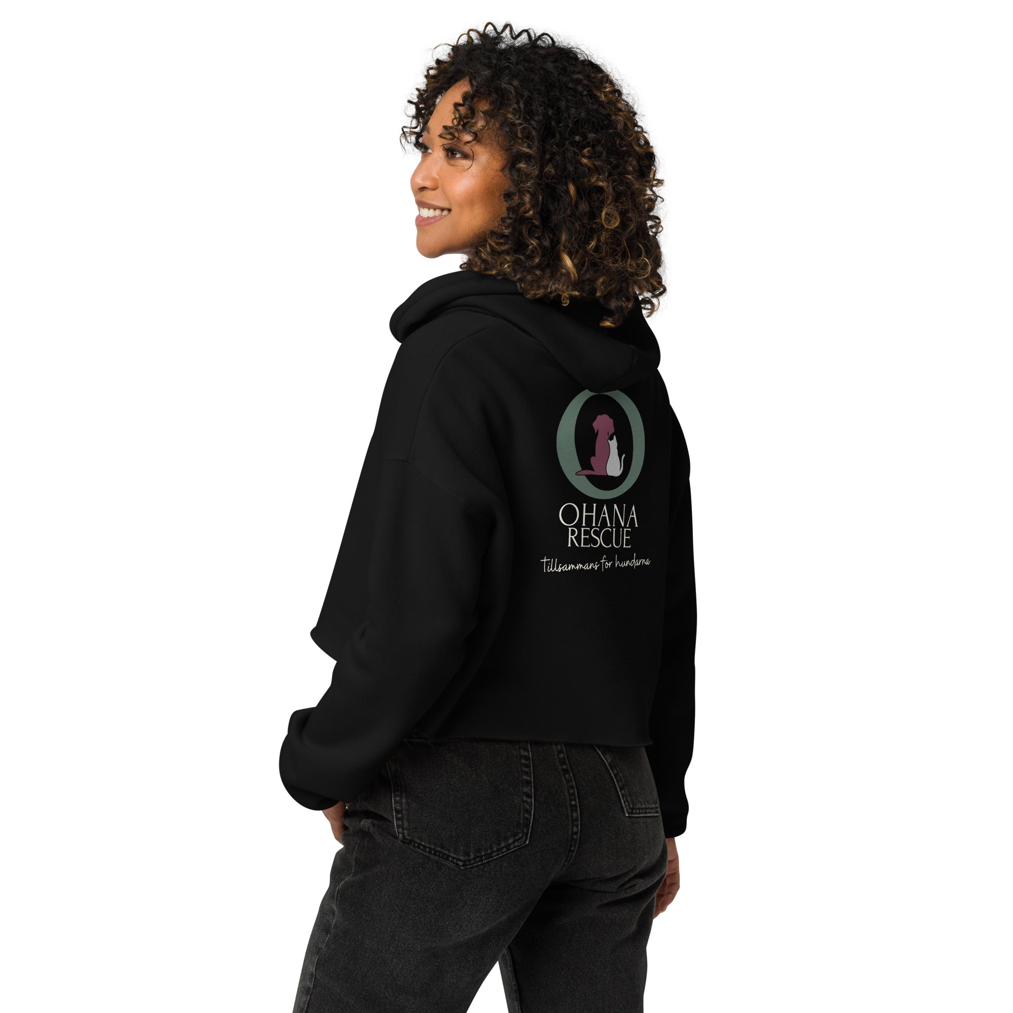 Ohana Cropped Hoodie