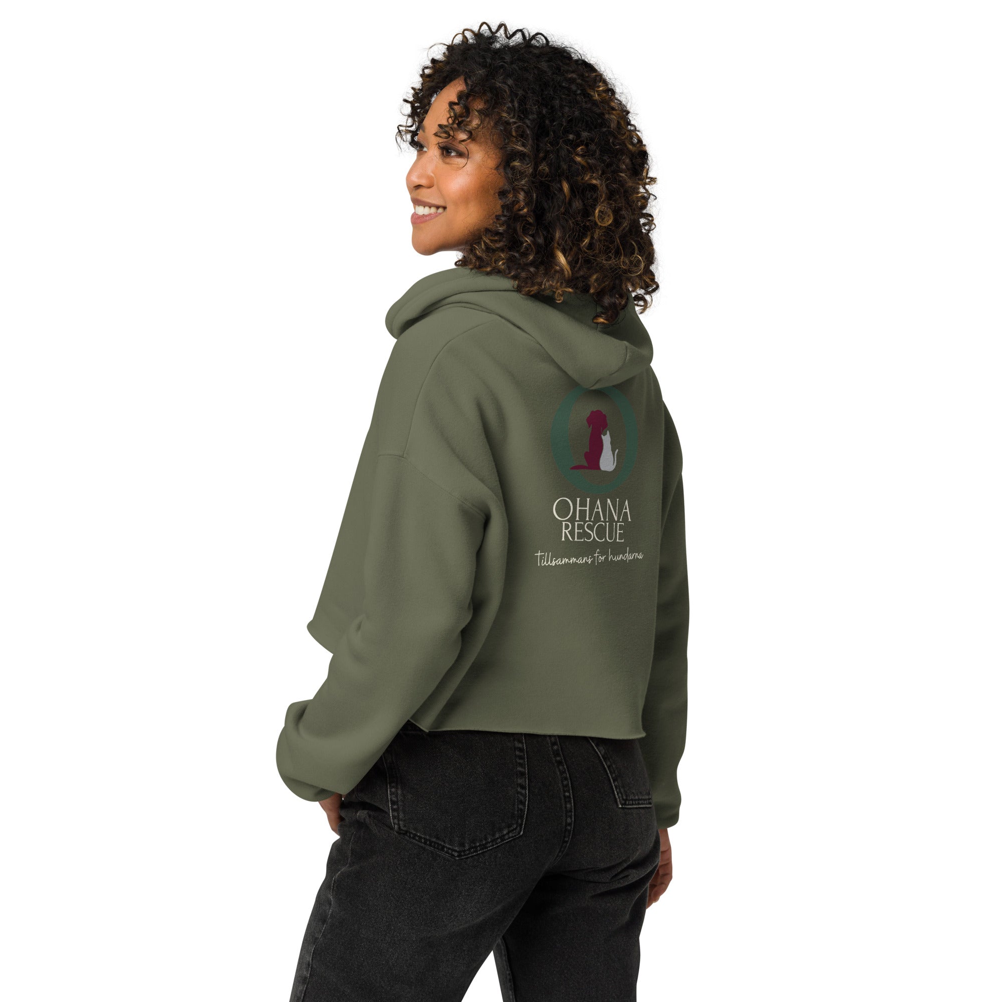 Ohana Cropped Hoodie