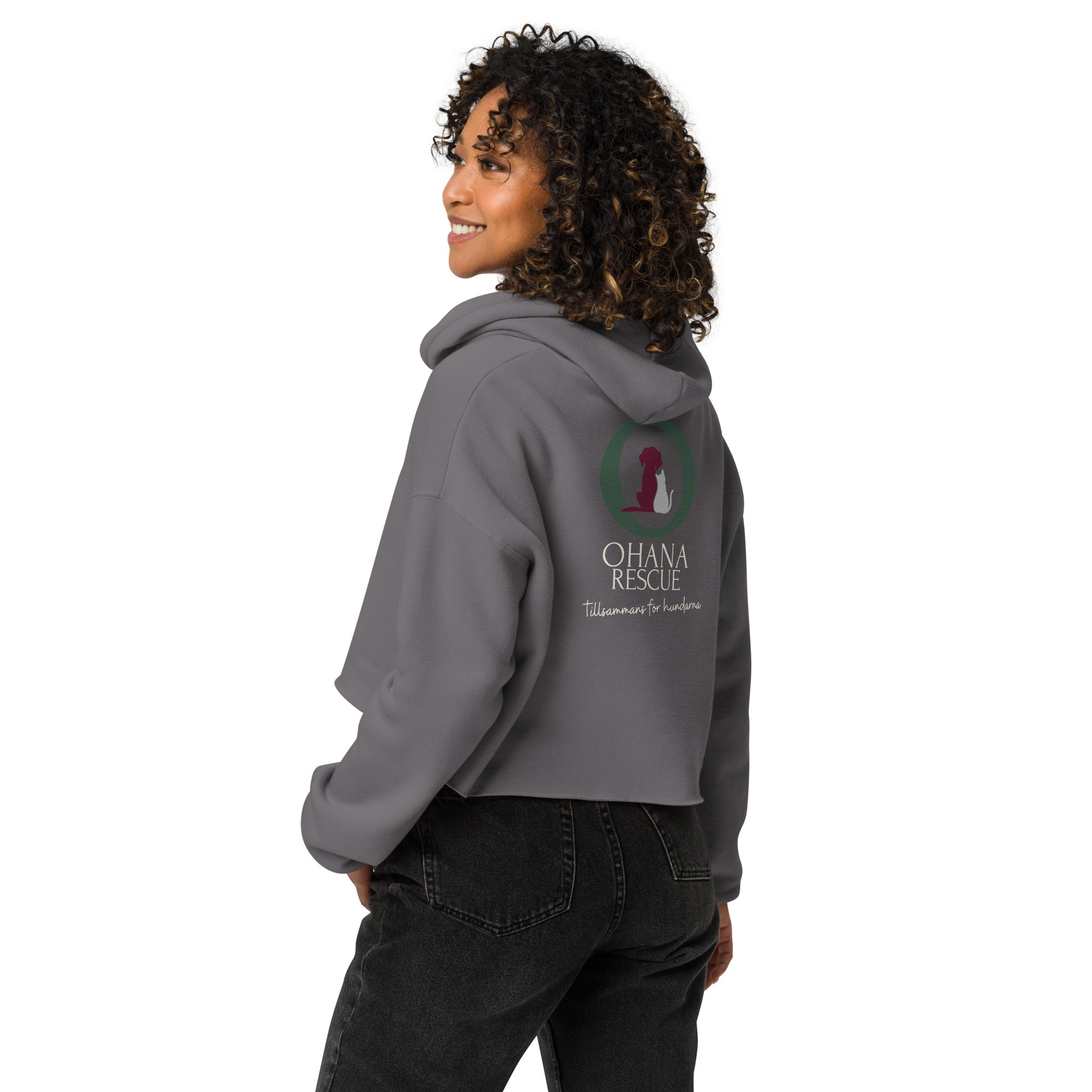 Ohana Cropped Hoodie